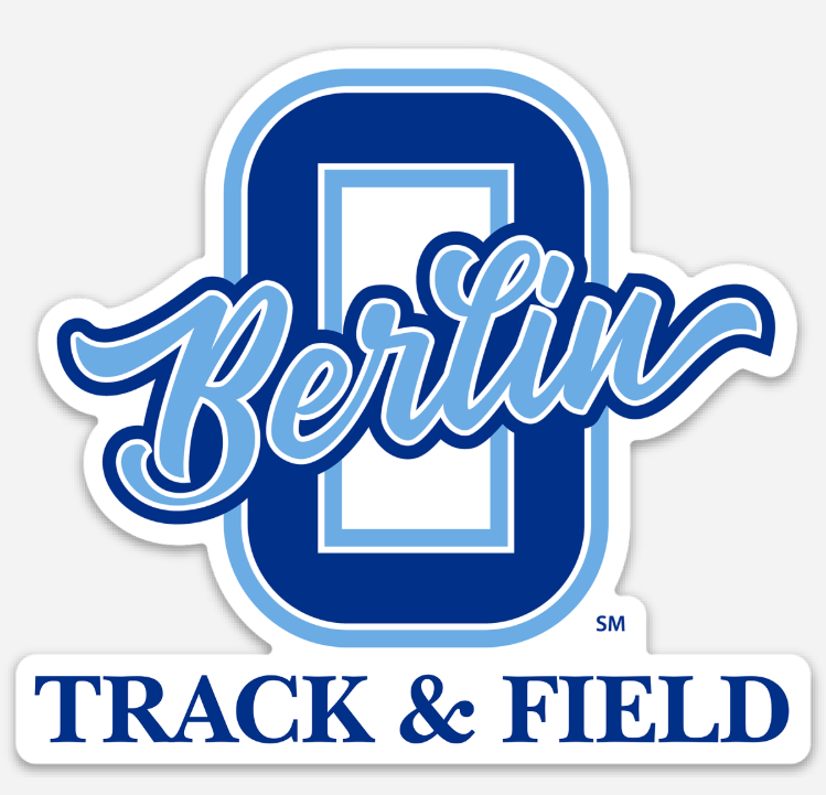 Berlin High School Track & Field 4” Vinyl Sticker | Berlin Bears Track Sticker | Laptop & Water Bottle Decal