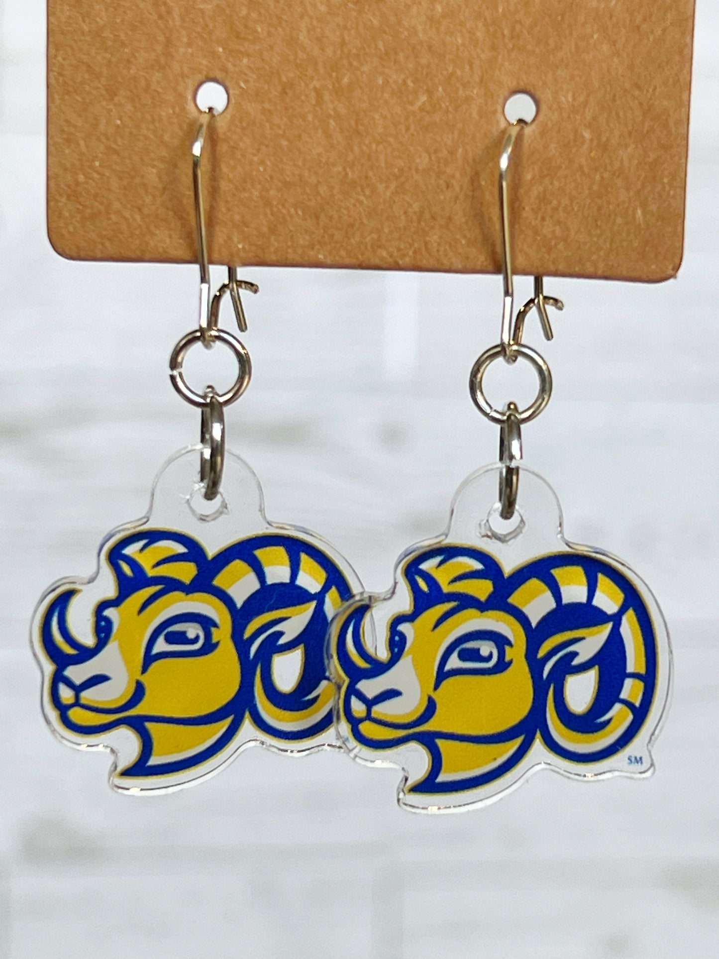 Olentangy Scioto Ridge Elementary School Rams Earrings