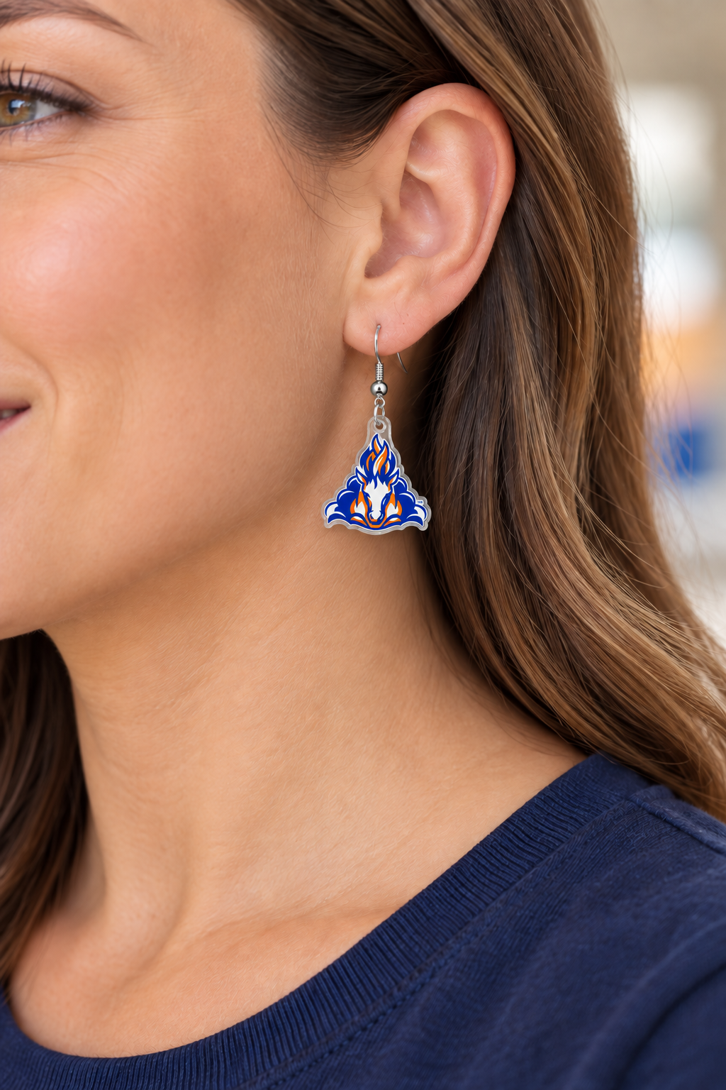 Olentangy Orange Middle School Trailblazers Earrings
