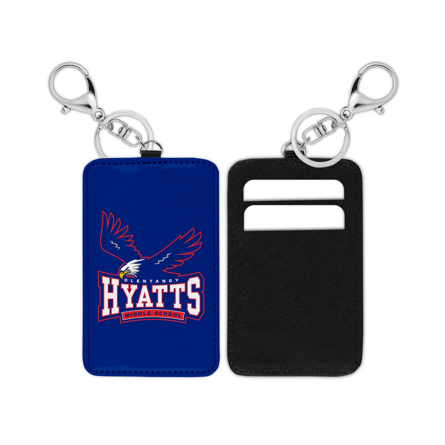 Olentangy Hyatts Middle School Card Holder Keychain Wallet