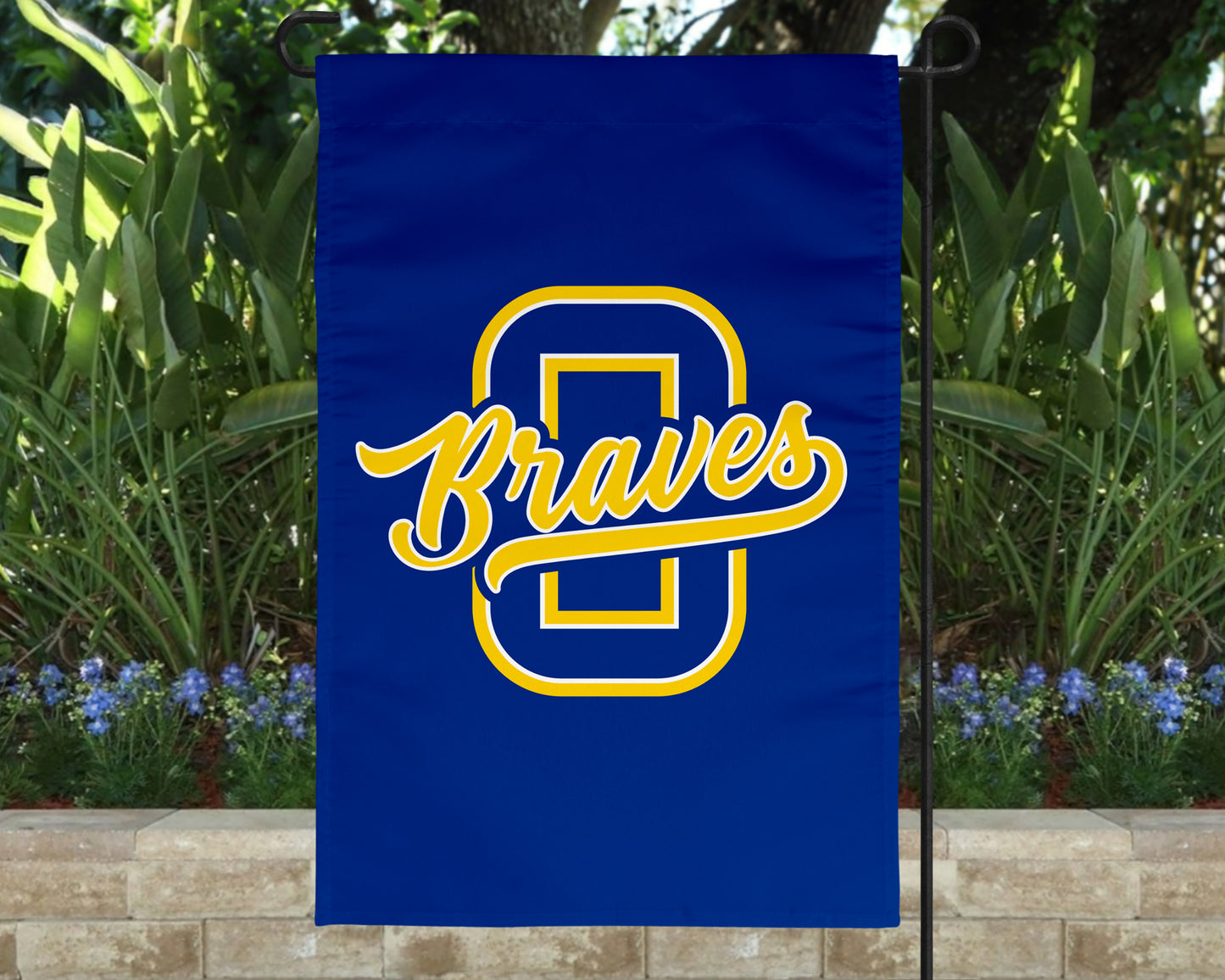 Olentangy High School Garden Flag – Braves Spirit Yard Decor (11.8" x 17.7")