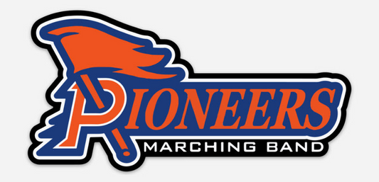 Olentangy Orange High School Marching Pioneers Laptop Sticker Water Bottle Sticker Decal