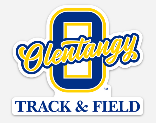 Olentangy Track & Field 4” Vinyl Sticker | Olentangy Braves Track Sticker | Laptop & Water Bottle Decal