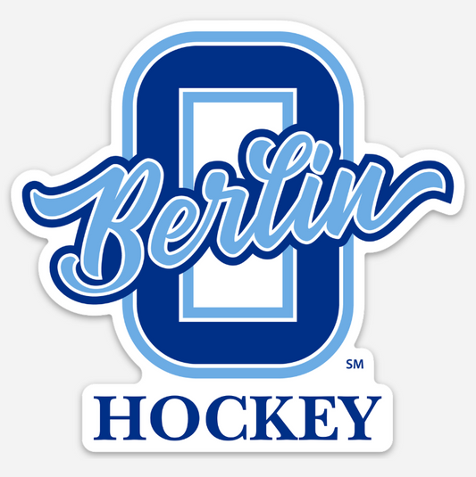 Berlin High School Hockey 4” Vinyl Sticker | Berlin Bears Hockey Sticker | Laptop & Water Bottle Decal