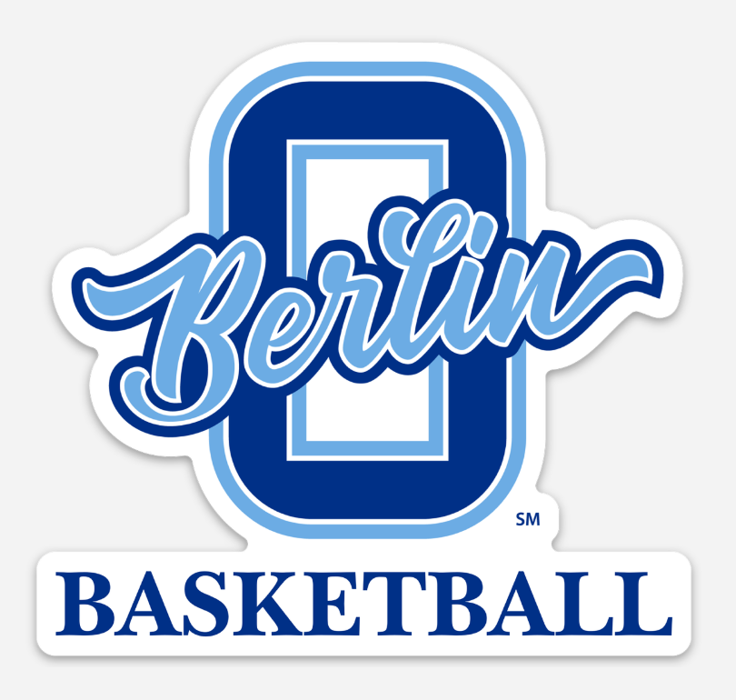 Berlin High School Basketball 4” Vinyl Sticker | Berlin Bears Basketball Sticker | Laptop & Water Bottle Decal