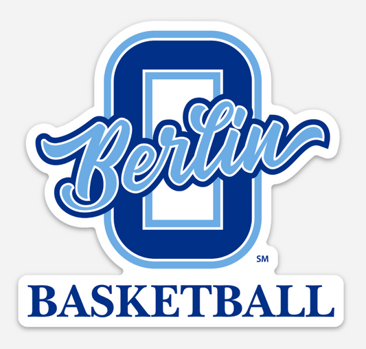 Berlin High School Basketball 4” Vinyl Sticker | Berlin Bears Basketball Sticker | Laptop & Water Bottle Decal