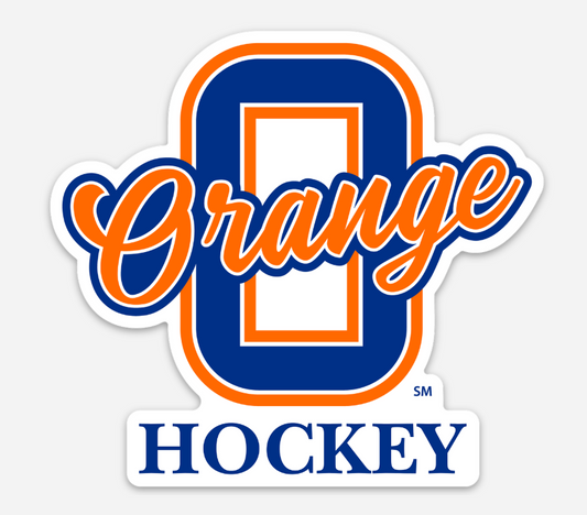 Olentangy Orange Hockey Sticker | 4” Tall Die-Cut Decal