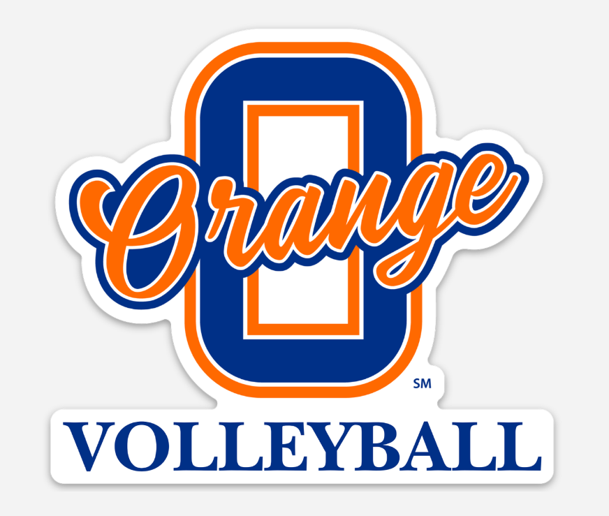 Olentangy Orange Volleyball 4” Vinyl Sticker | Orange Pioneers Volleyball Sticker | Laptop & Water Bottle Decal