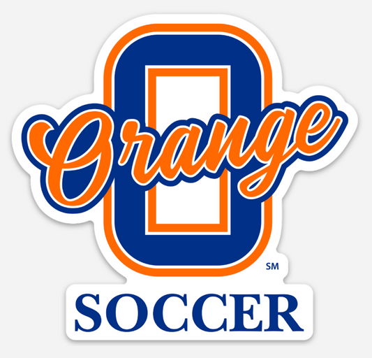 Olentangy Orange Soccer 4” Vinyl Sticker | Orange Pioneers Soccer Sticker | Laptop & Water Bottle Decal