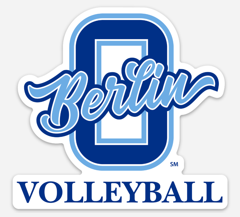 Berlin High School Volleyball 4” Vinyl Sticker | Berlin Bears Volleyball Sticker | Laptop & Water Bottle Decal