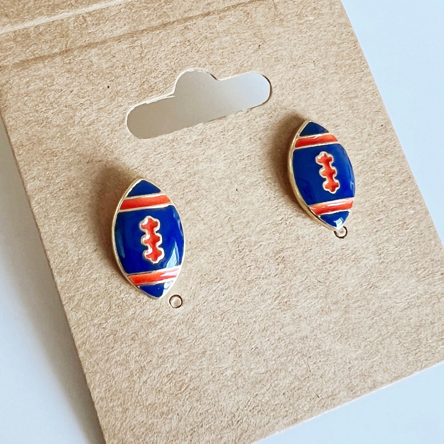 Olentangy Orange High School Football Earrings