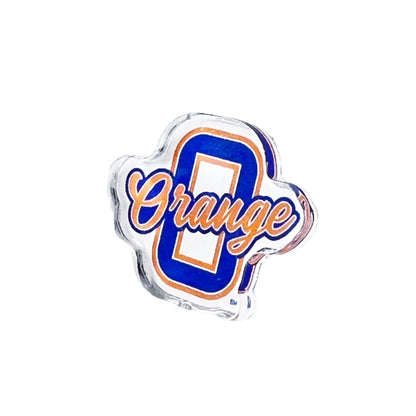 Olentangy Orange High School Pioneers Acrylic Lapel Pin Button