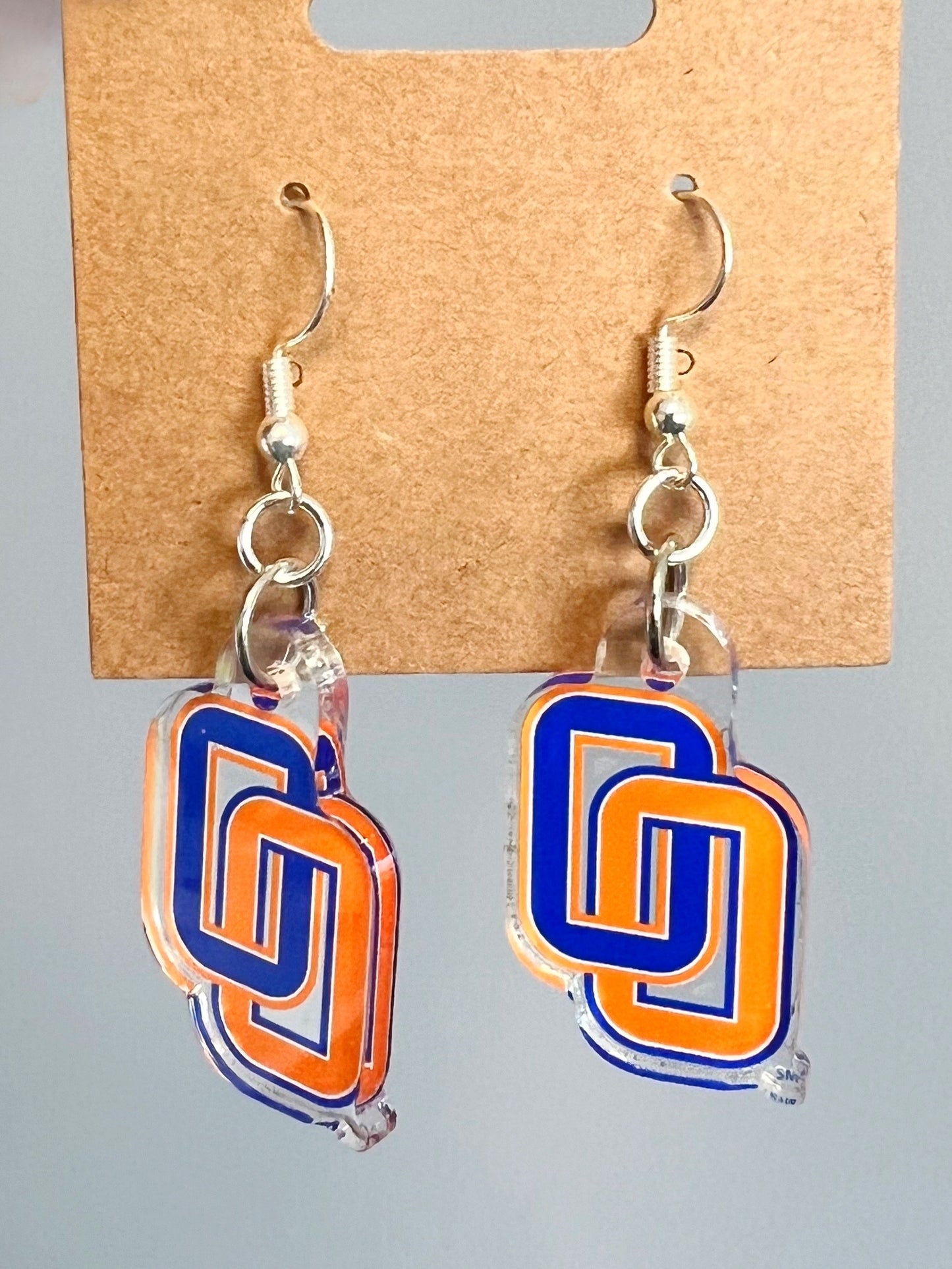 Olentangy Orange High School Pioneers Logo Spirit Earrings