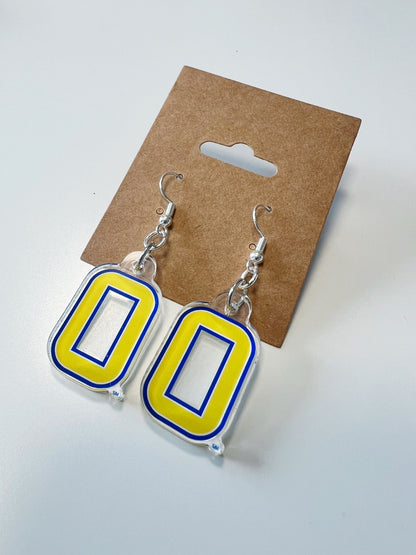 Olentangy High School Braves Logo Spirit Earrings