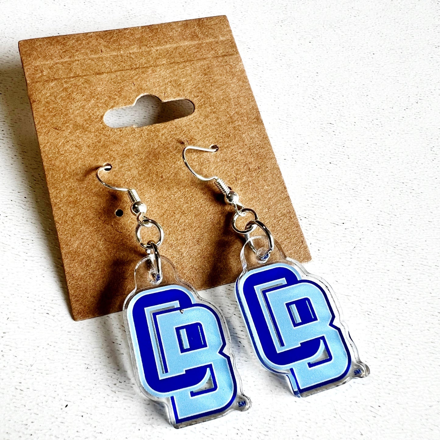 Olentangy Berlin High School Bears Logo Spirit Earrings