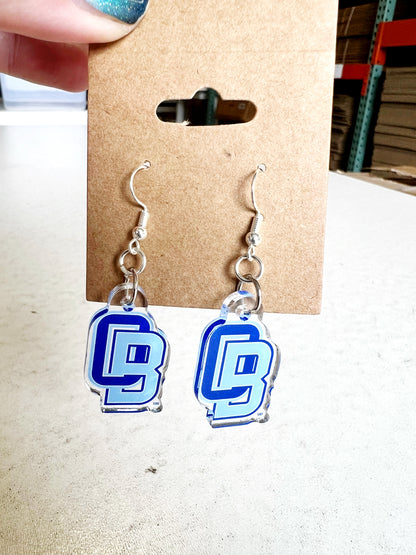 Olentangy Berlin High School Bears Logo Spirit Earrings