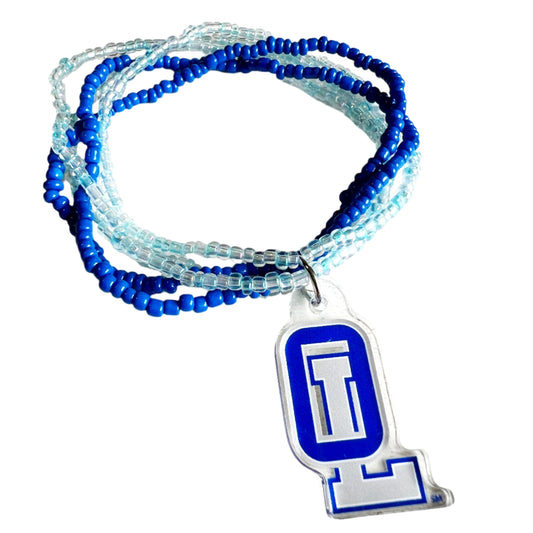 Olentangy Liberty High School Patriots Logo Beaded Bracelet Stack