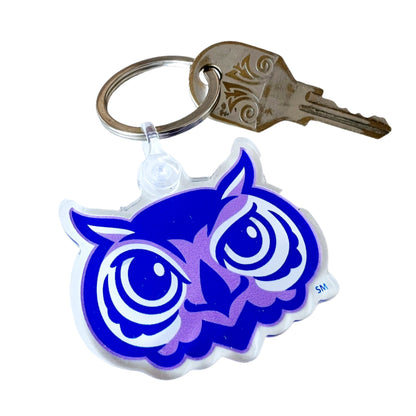 Olentangy Oak Creek Elementary School Owls Acrylic Keychain Bag Tag Bag Charm