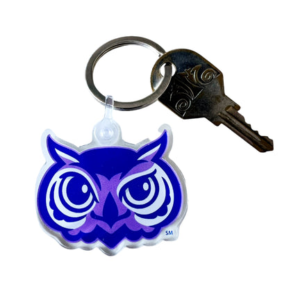 Olentangy Oak Creek Elementary School Owls Acrylic Keychain Bag Tag Bag Charm