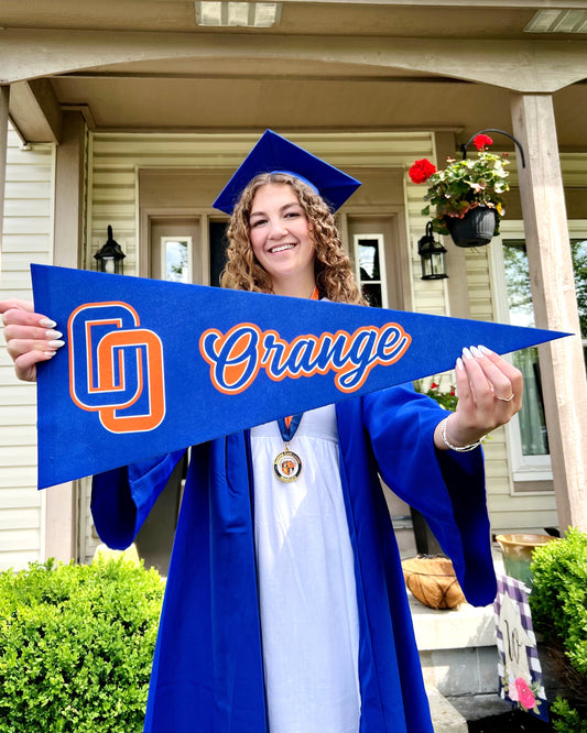 Olentangy Orange High School Felt Pennant Flag