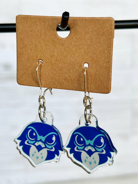 Olentangy Freedom Trail Elementary School Falcons Mascot Earrings