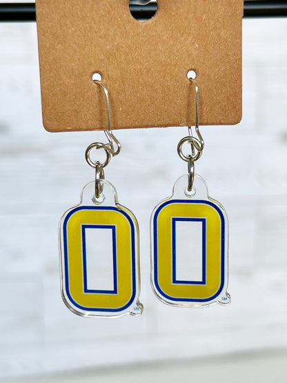 Olentangy High School Braves Logo Spirit Earrings
