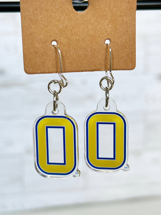 Olentangy High School Braves Logo Spirit Earrings