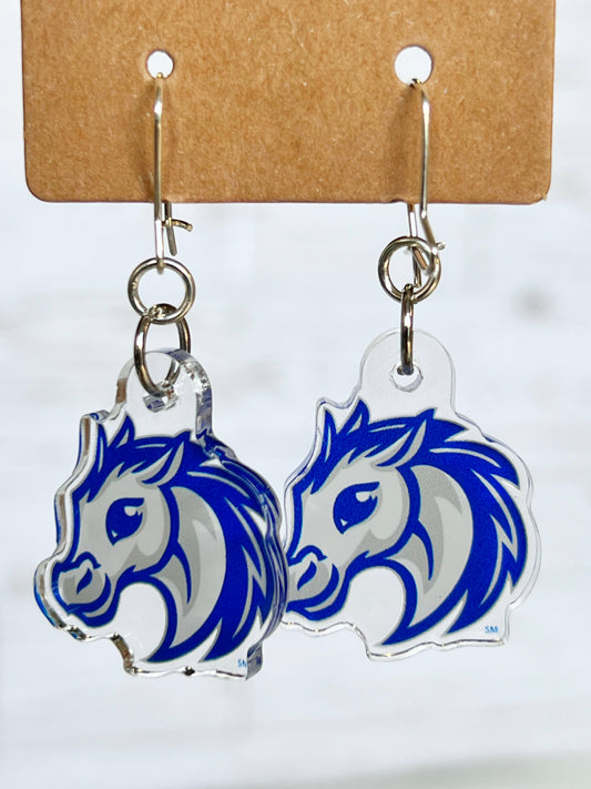Olentangy Meadows Elementary School Mustangs Earrings