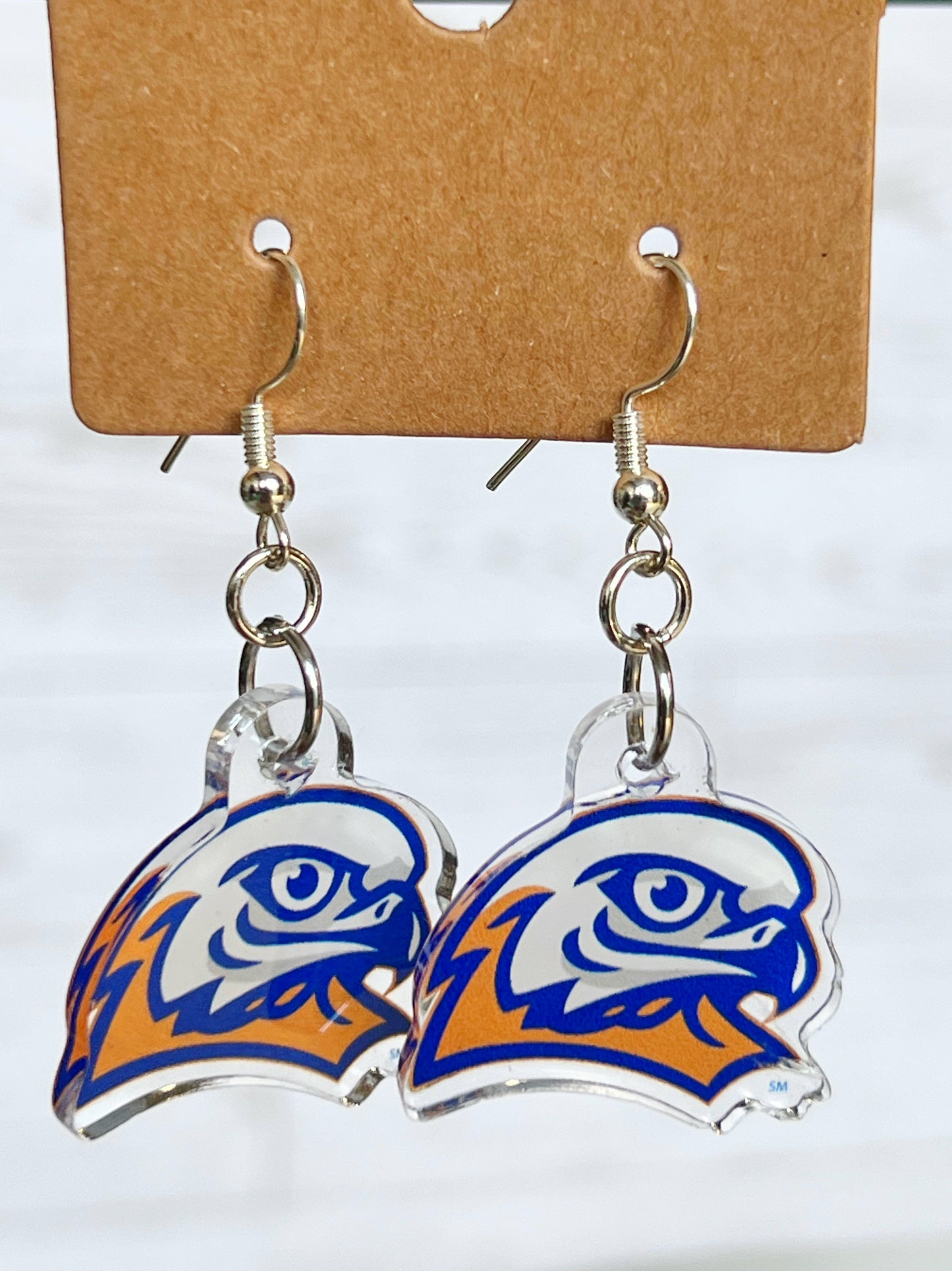 Olentangy Arrowhead Elementary School Eagles Mascot Earrings