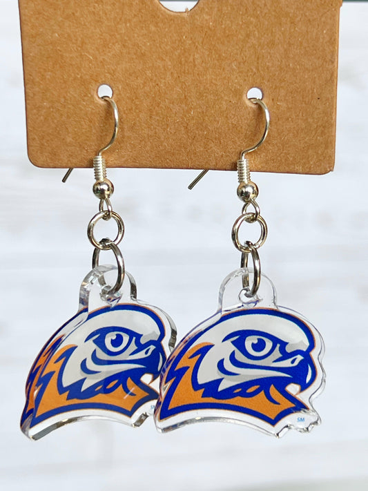 Olentangy Arrowhead Elementary School Eagles Mascot Earrings