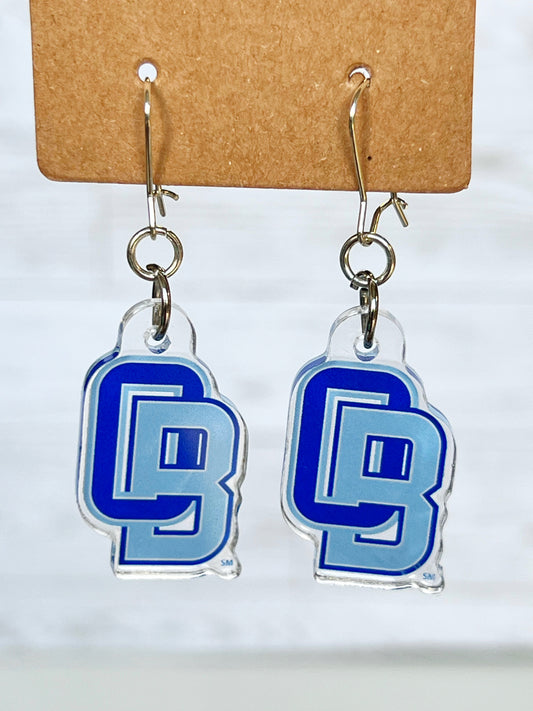 Olentangy Berlin High School Bears Logo Spirit Earrings