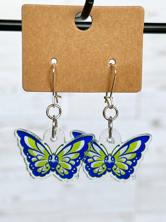 Olentangy Shale Meadows Elementary School Monarchs Earrings