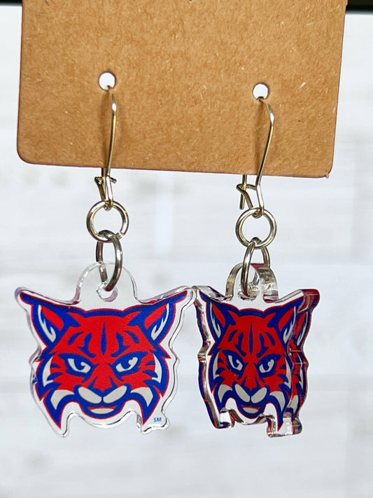Olentangy Wyandot Run Elementary School Wildcats Earrings