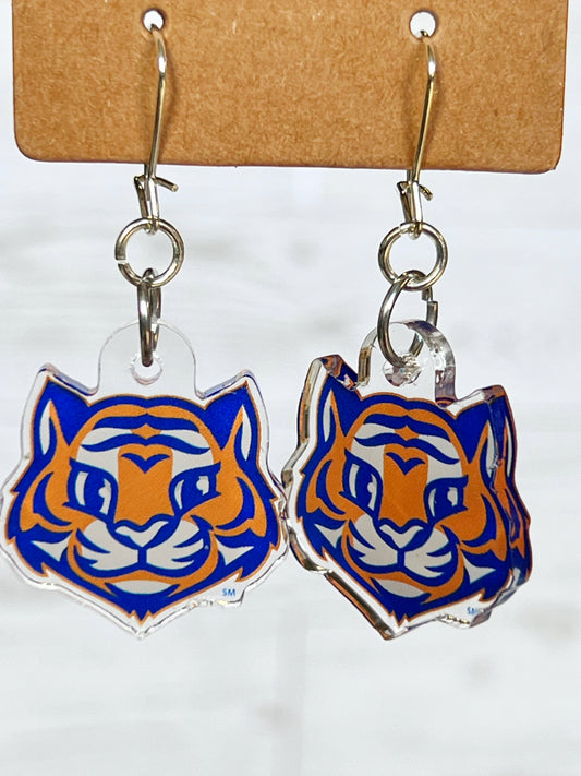 Olentangy Tyler Run Elementary School Tigers Earrings