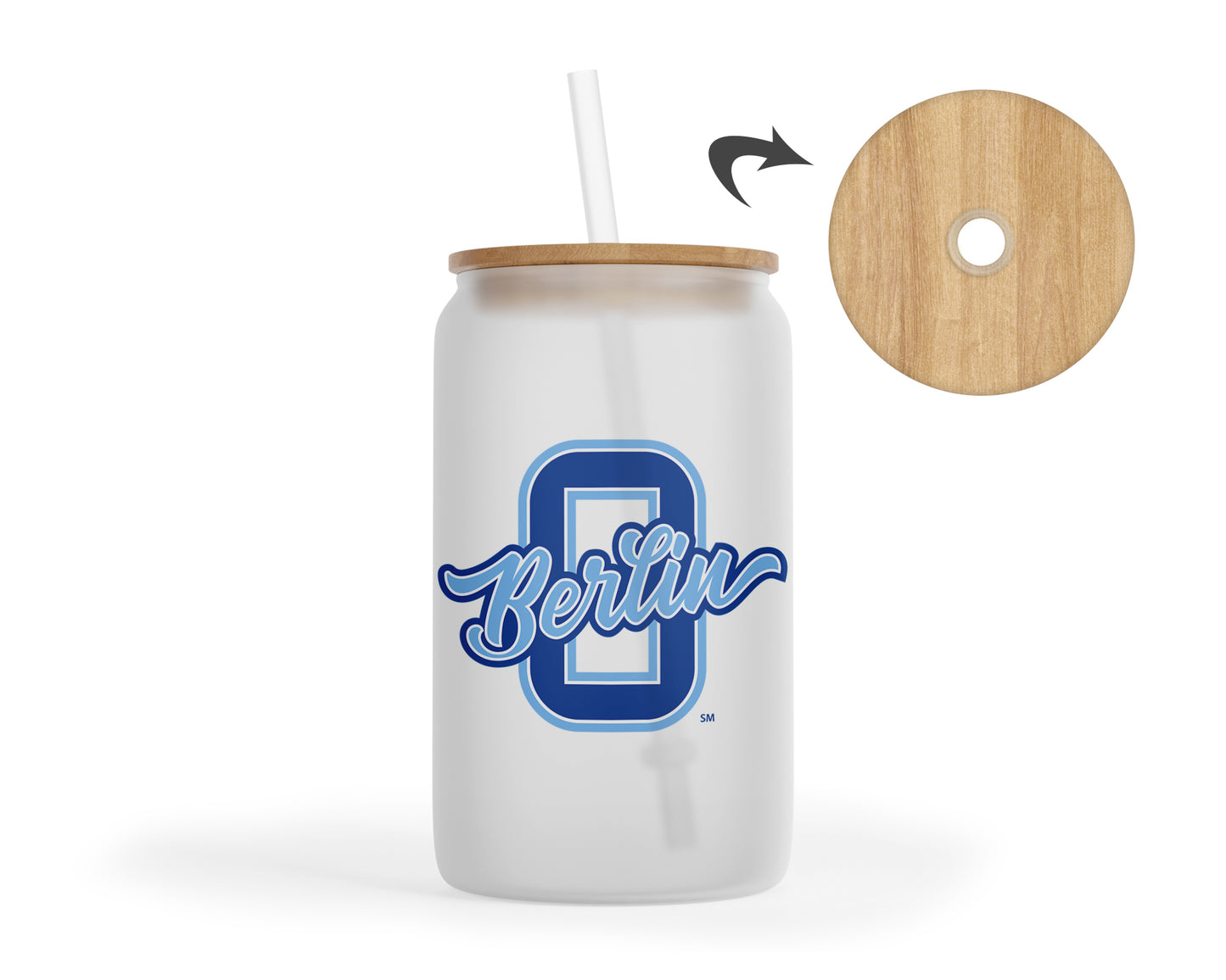 Olentangy Berlin High School Bears Glass Iced Coffee Tumbler