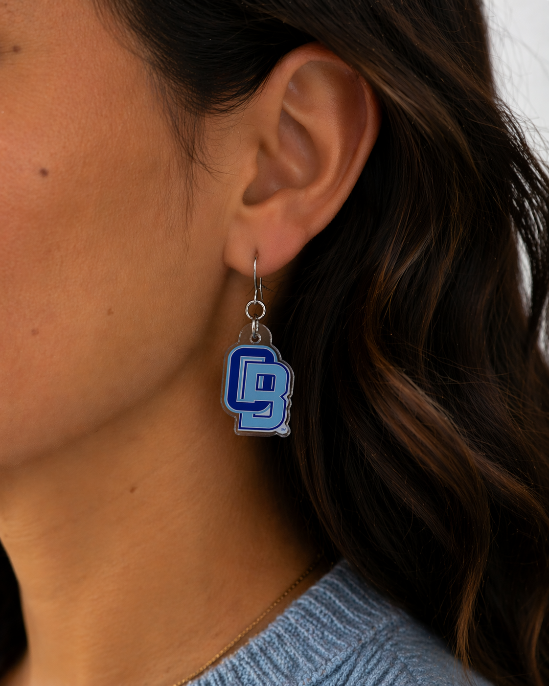 Olentangy Berlin High School Bears Logo Spirit Earrings