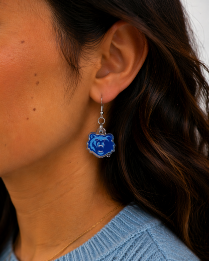 Olentangy Berlin High School Bears Logo Spirit Earrings