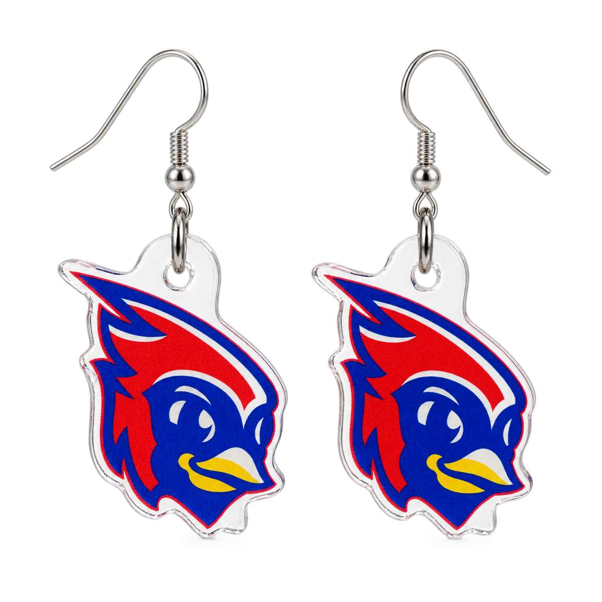 Olentangy Alum Creek Elementary School Cardinals Mascot Earrings
