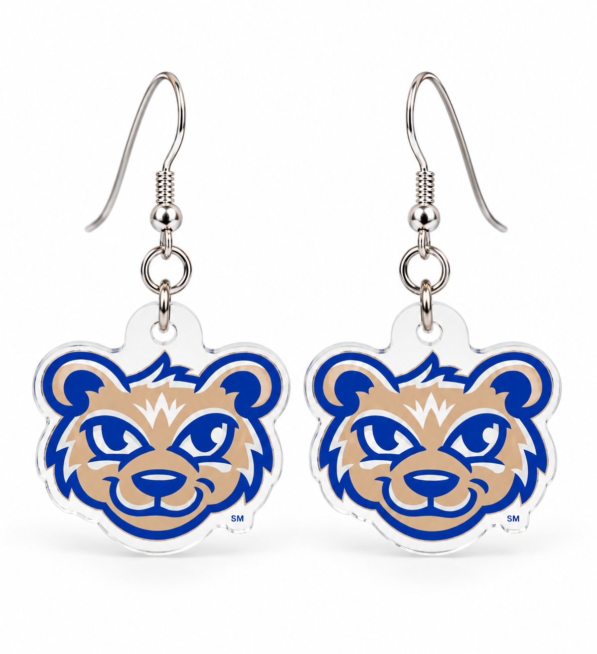 Olentangy Cheshire Elementary School Cubs Mascot Earrings