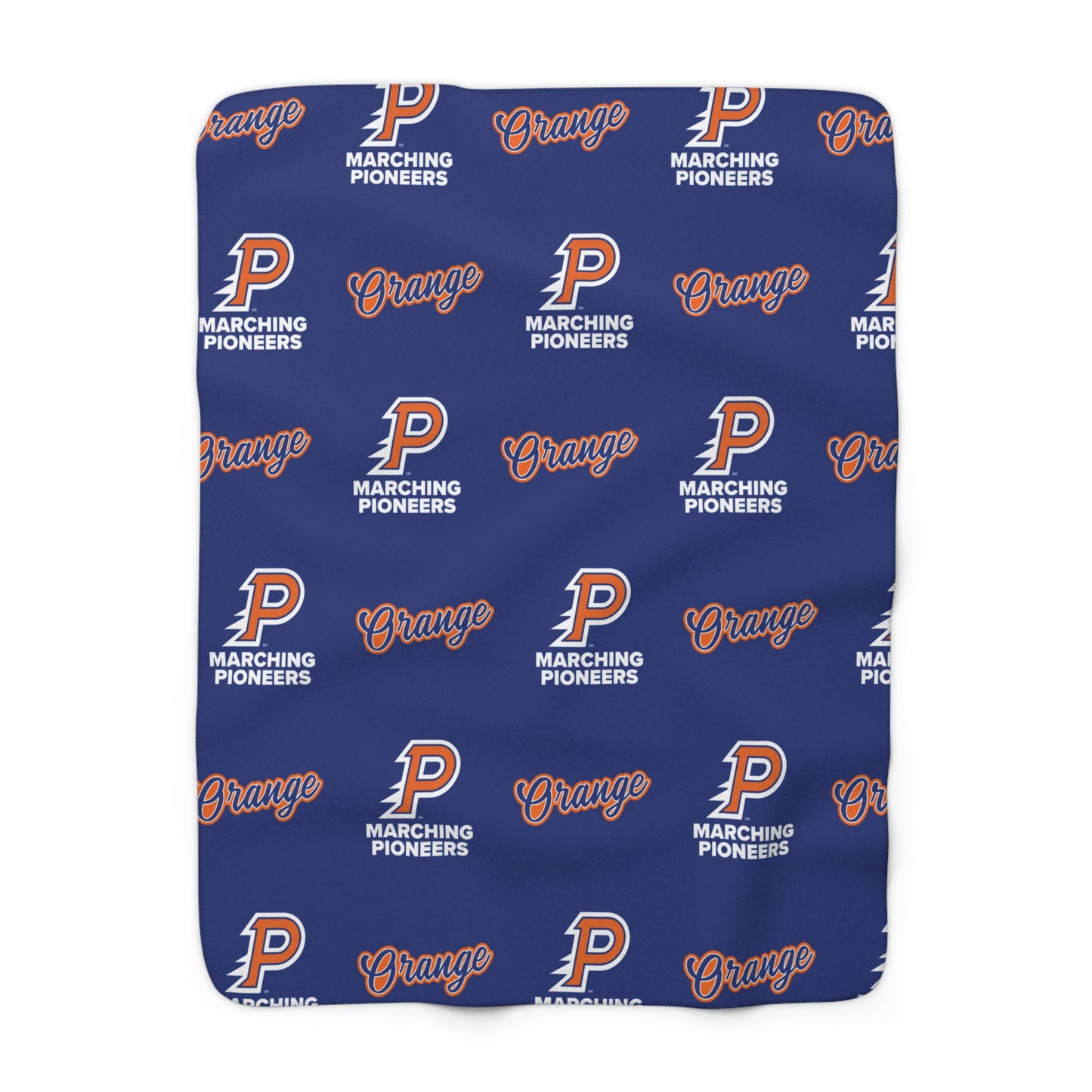Olentangy Orange High School Marching Pioneers Sherpa Fleece Blanket – 50x60"