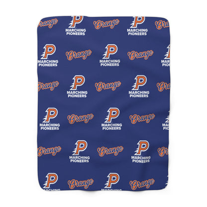Olentangy Orange High School Marching Pioneers Sherpa Fleece Blanket – 50x60"