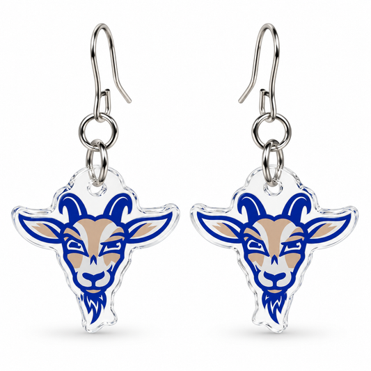 Olentangy Glen Oak Elementary School Goats Mascot Earrings