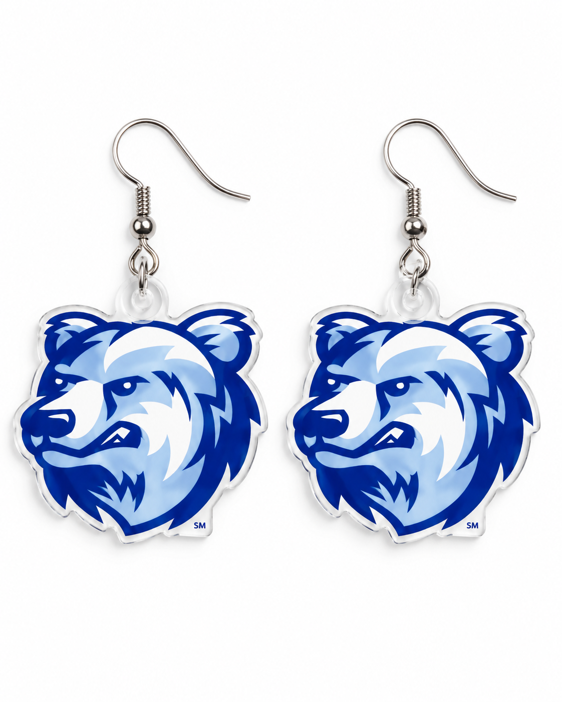 Olentangy Berlin Middle School Bruins Logo Spirit Earrings