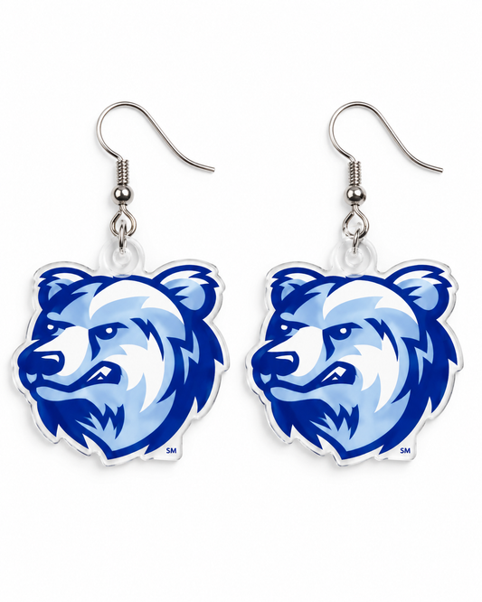 Olentangy Berlin Middle School Bruins Logo Spirit Earrings