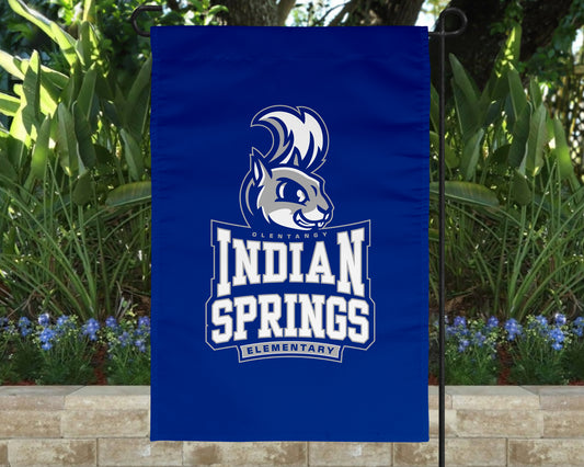 Olentangy Indian Springs Elementary School Squirrels Logo Garden Flag Yard Flag Outdoor Flag