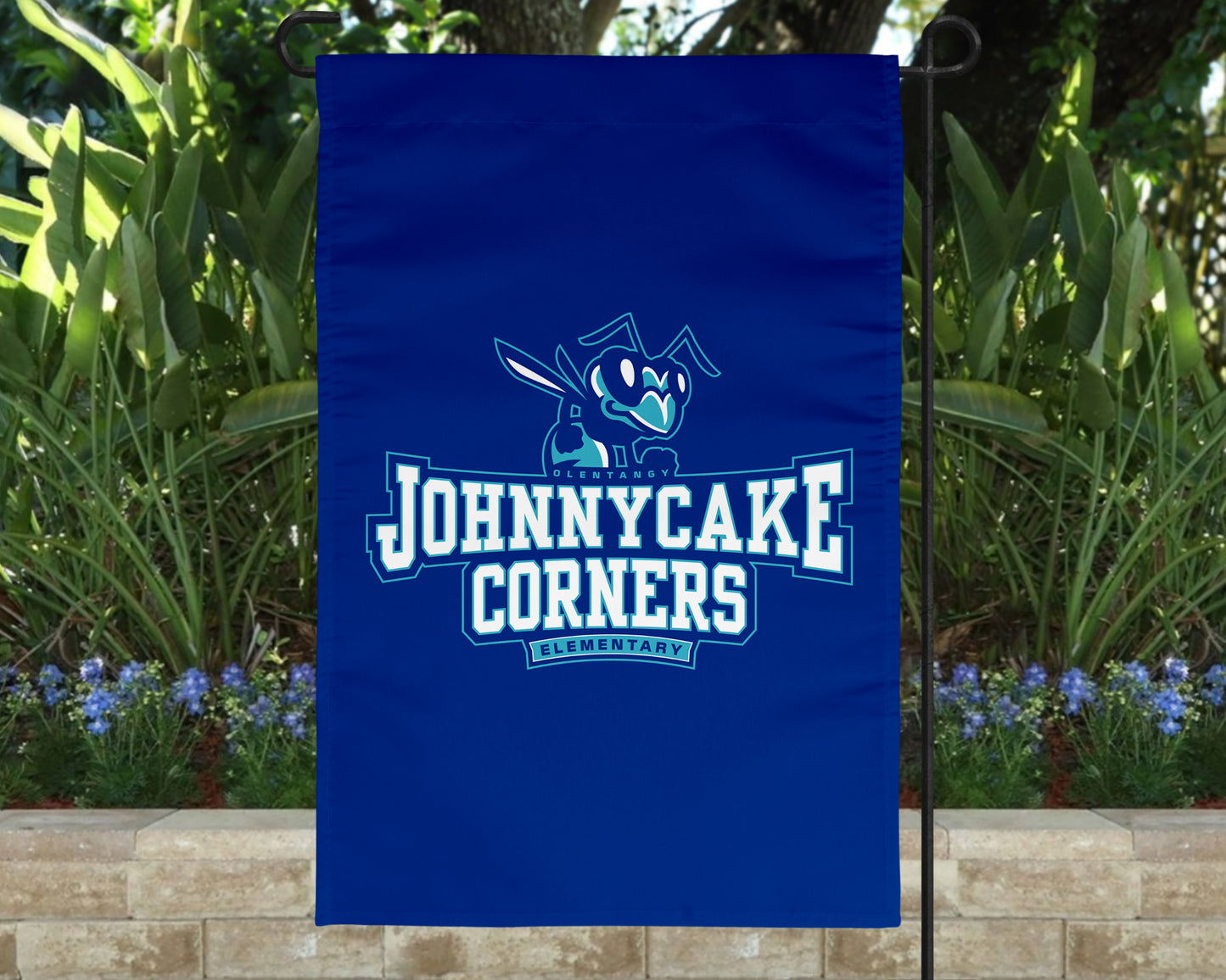 Olentangy Johnnycake Corners Elementary School Jackets Logo Garden Flag Yard Flag Outdoor Flag