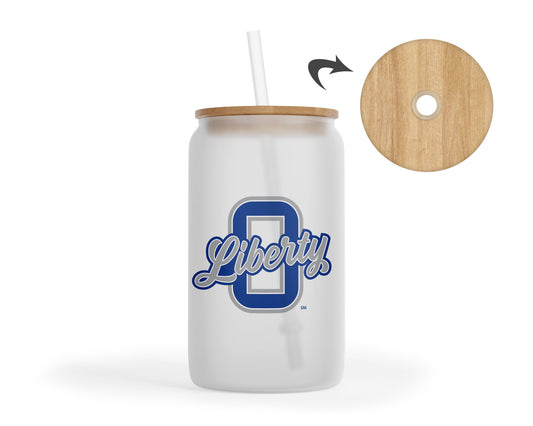 Olentangy Liberty High School Patriots Glass Iced Coffee Tumbler