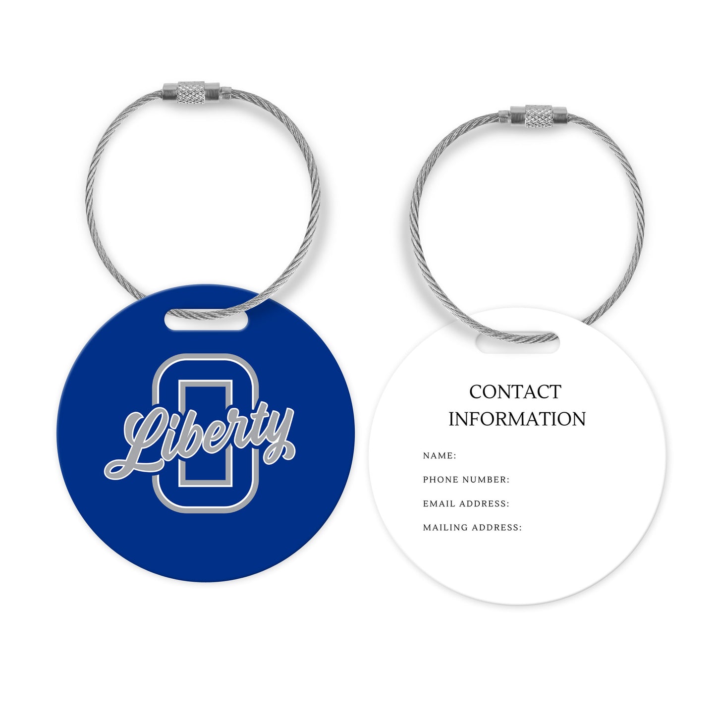 Olentangy Liberty High School Patriots Athletic Bag Tag Luggage Tag