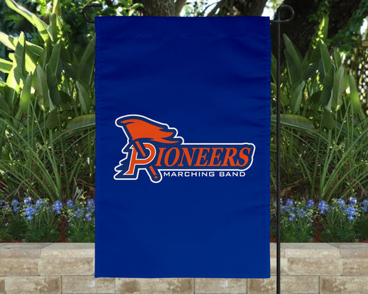 Olentangy Orange High School Marching Pioneers Logo Garden Flag Yard Flag Outdoor Flag