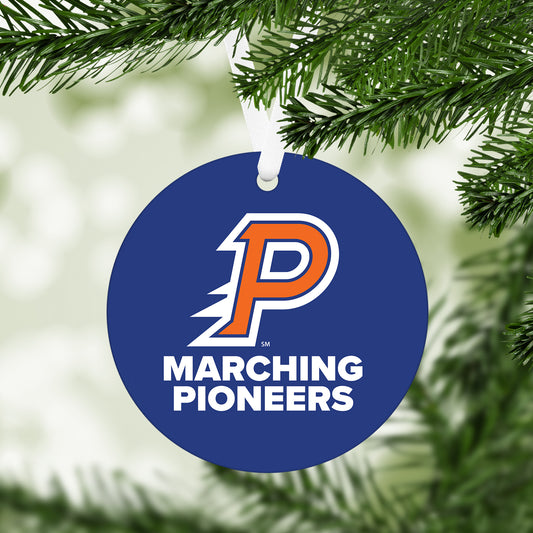 Olentangy Orange High School Marching Pioneers Aluminum Ornament – 3"